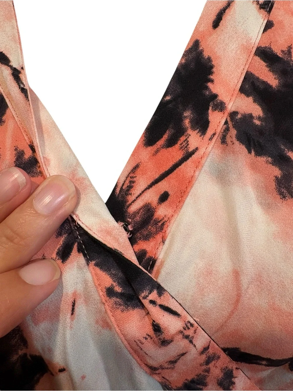 Parker Silk Kita Dress in Camo Pompano.  Size M